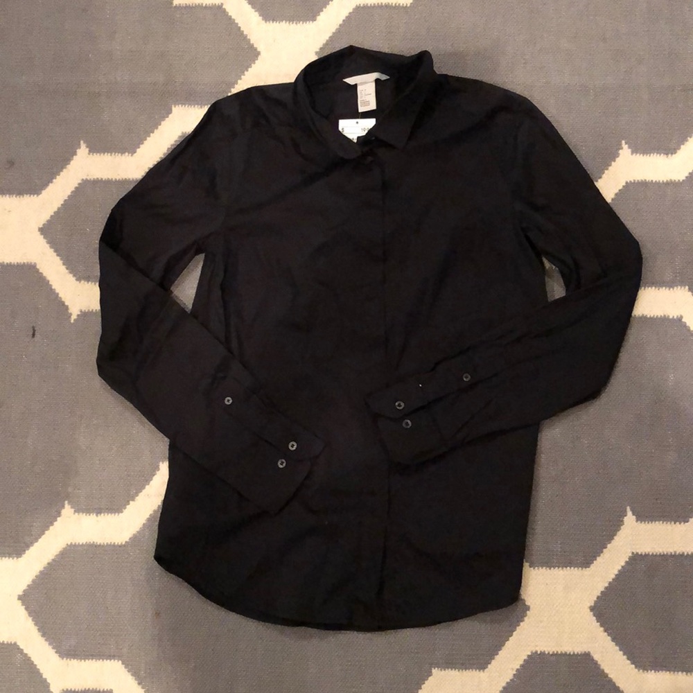 Black button up shirt